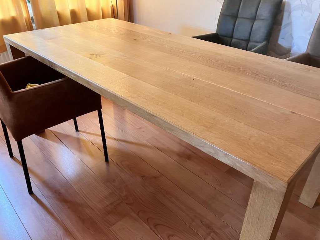Eettafel Eikenhout, Ophalen, Eikenhout, 50 tot 100 cm, Zo goed als nieuw