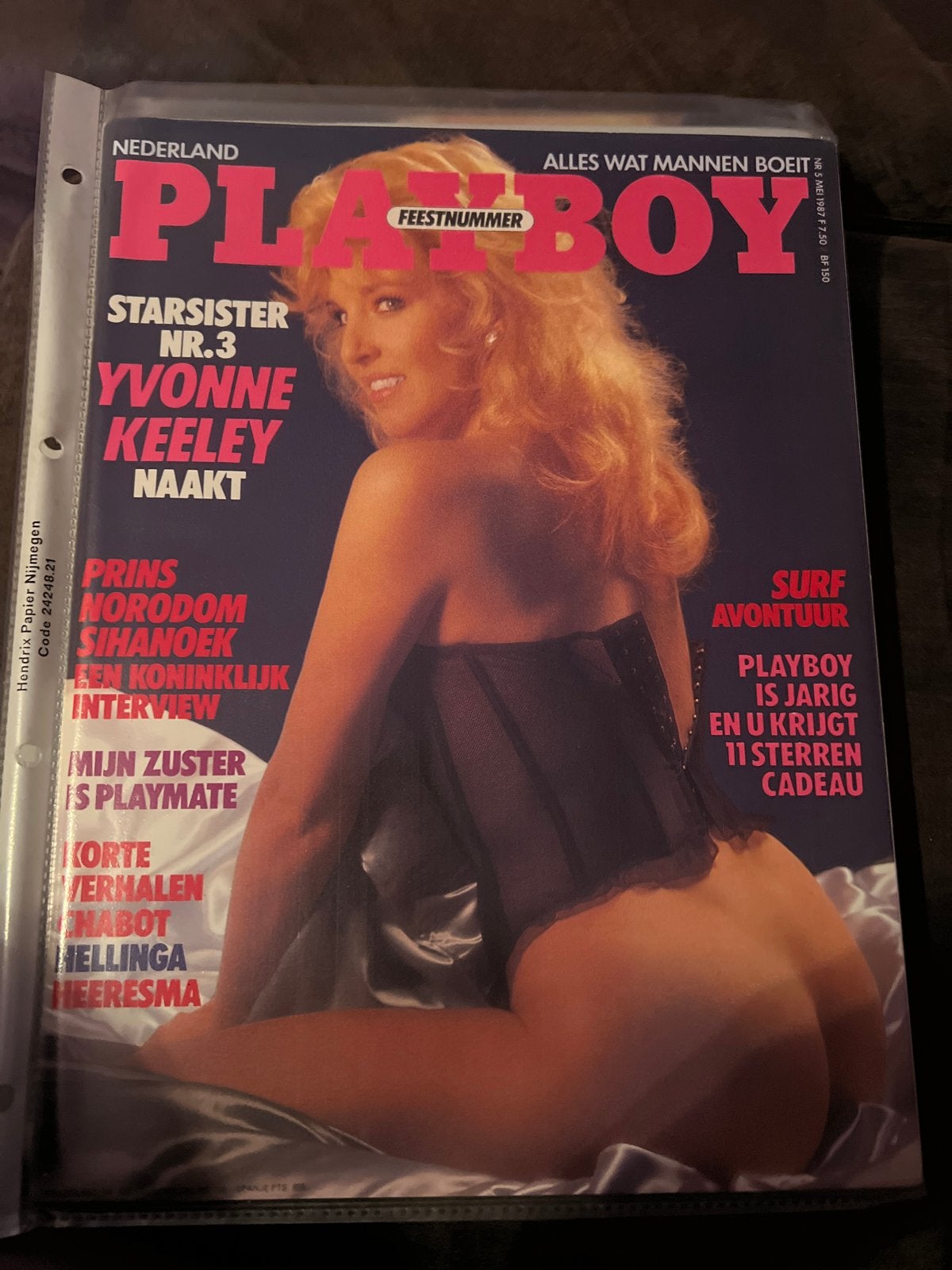 Playboy Nederland Feestnummer Yvonne Keeley Naakt, Ophalen of Verzenden, Gelezen, Overige typen