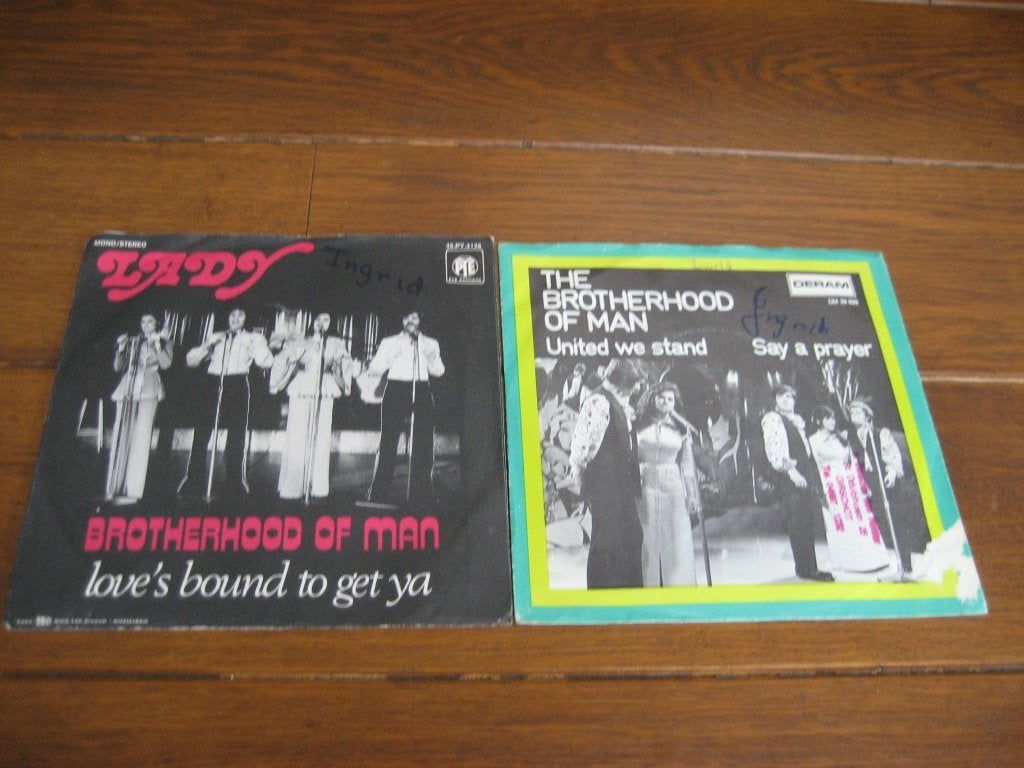 70s brotherhood of man singles, Ophalen of Verzenden, Gebruikt, 7 inch, Pop