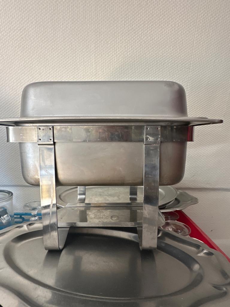 Chafing Dish / Warmhoudbak RVS, Zilver, Ophalen of Verzenden, Metaal, Overige typen