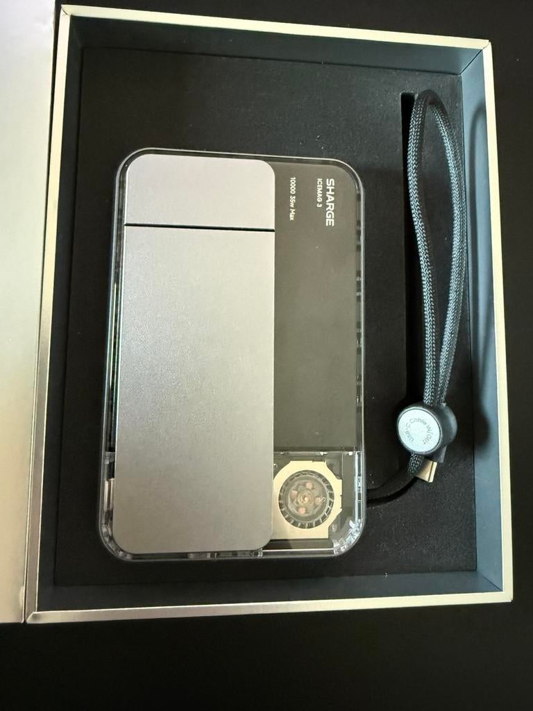 Sharge Icemag 3 Powerbank 10000mAh 35W Qi2.2, Ophalen of Verzenden, Zo goed als nieuw