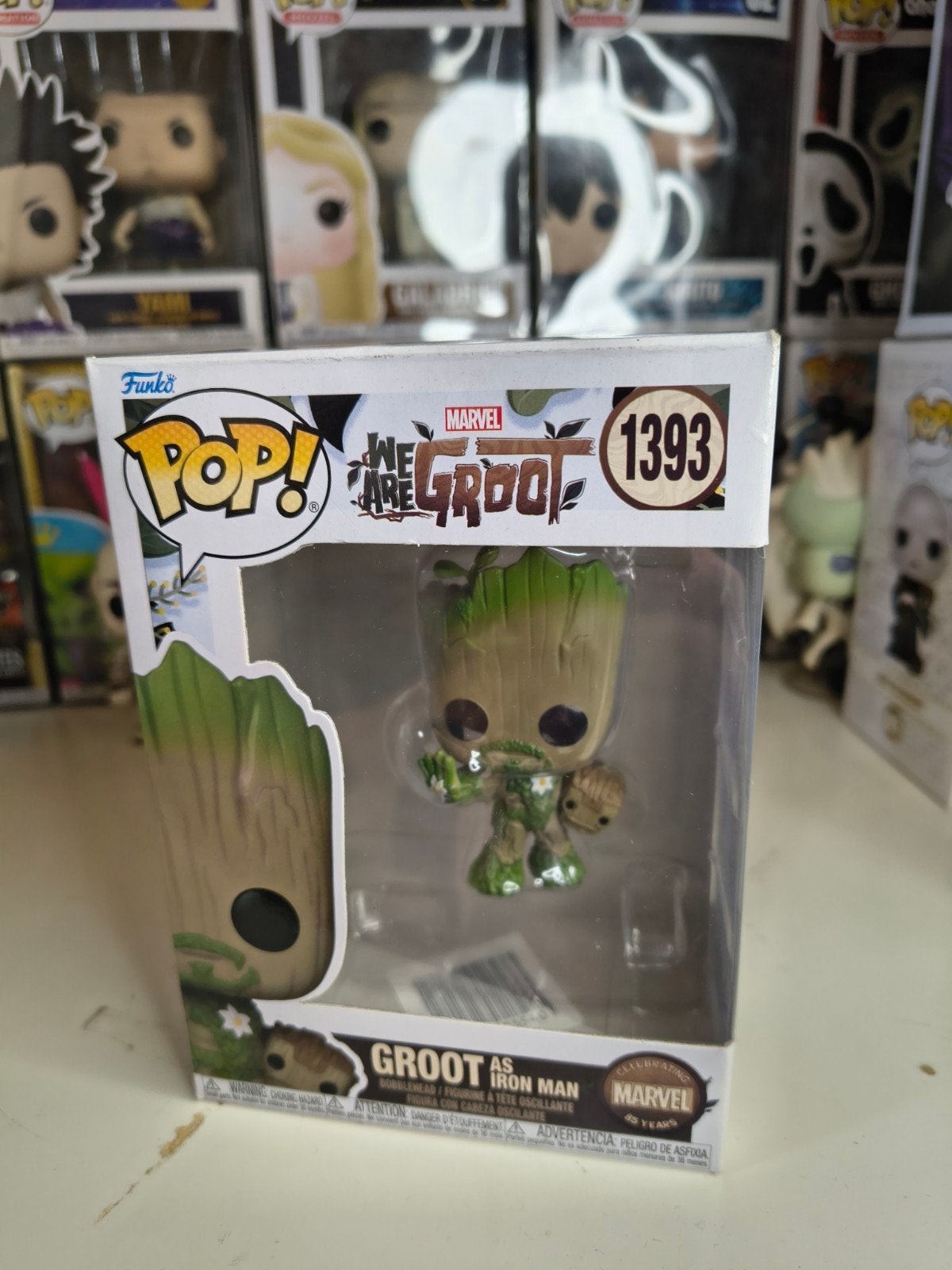 Funko Pop! Marvel: We Are Groot - Groot as Iron Man #1393, Ophalen of Verzenden, Nieuw