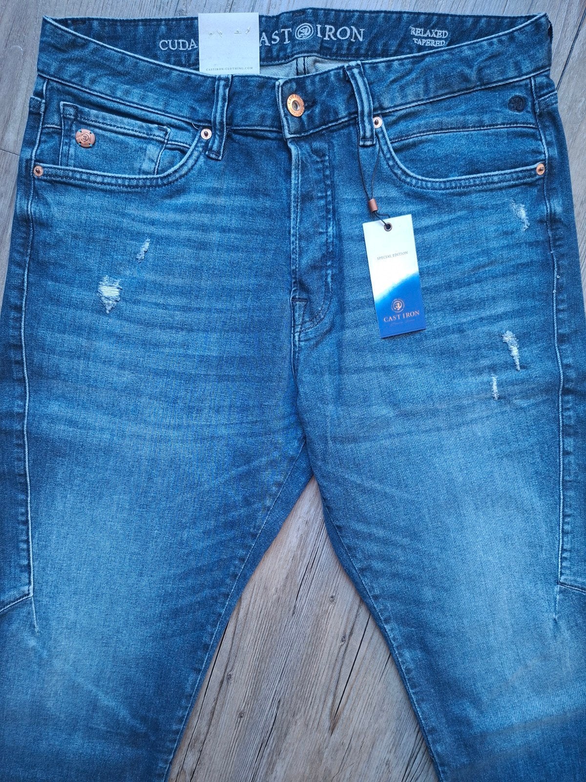 CAST IRON Cuda jeans W33 L32, Blauw, Nieuw, Ophalen of Verzenden, W33 - W34 (confectie 48/50)