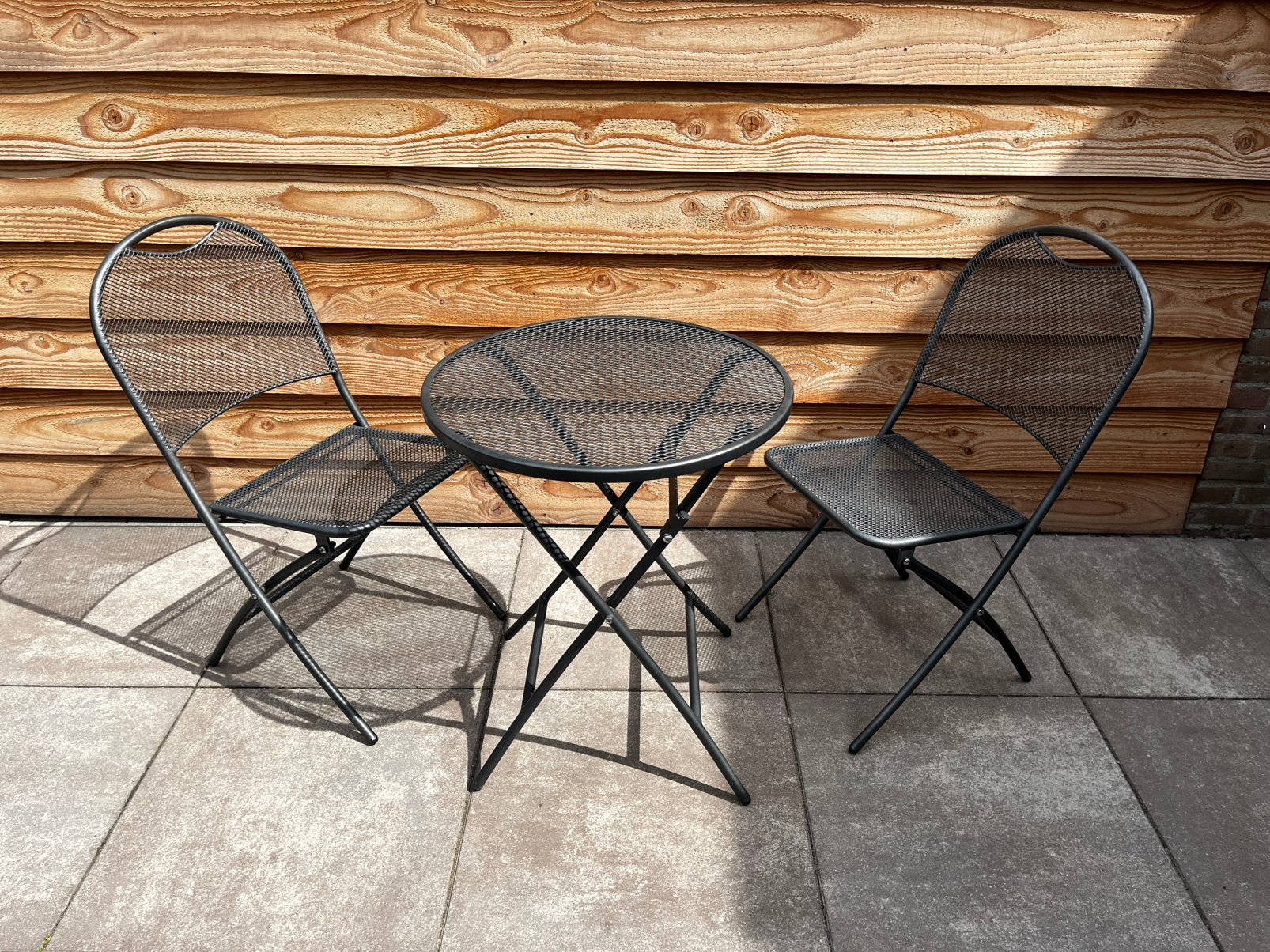 Royal Garden inklapbare balkonset tafel 2 stoelen tuinset, Overige materialen, Gebruikt, Tuinset, Ophalen