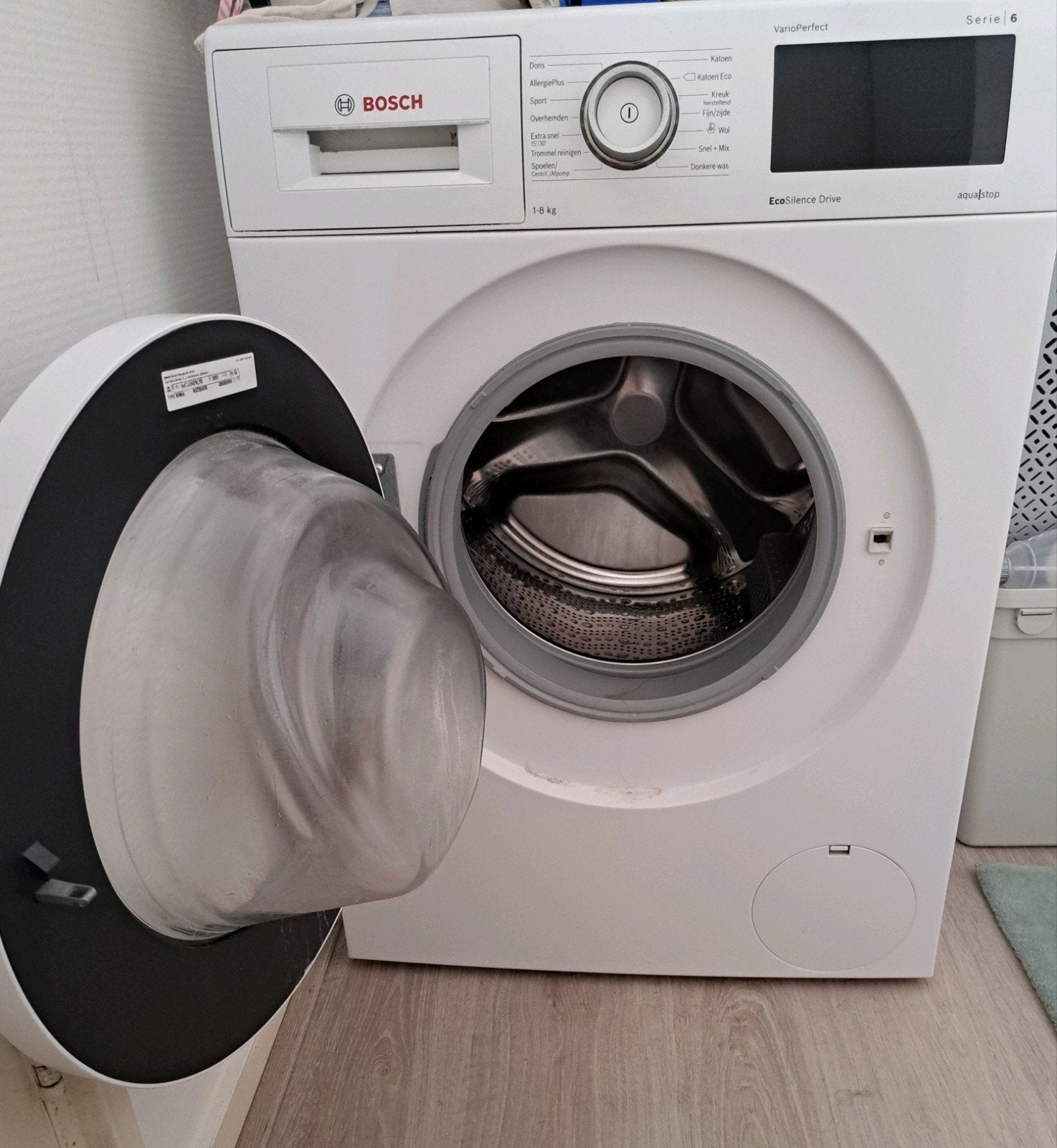 Bosch Serie 6 VarioPerfect Wasmachine 8kg Aquastop, Ophalen, 1200 tot 1600 toeren, Gebruikt, 8 tot 10 kg