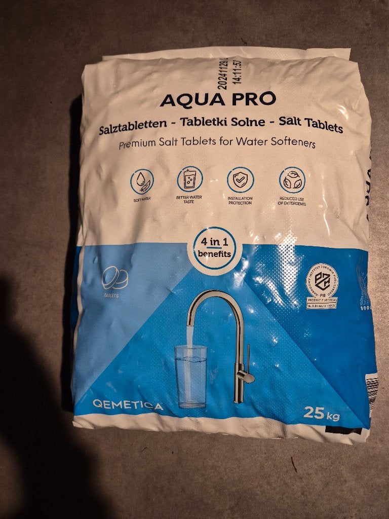 waterontharder zout, Ophalen, Nieuw
