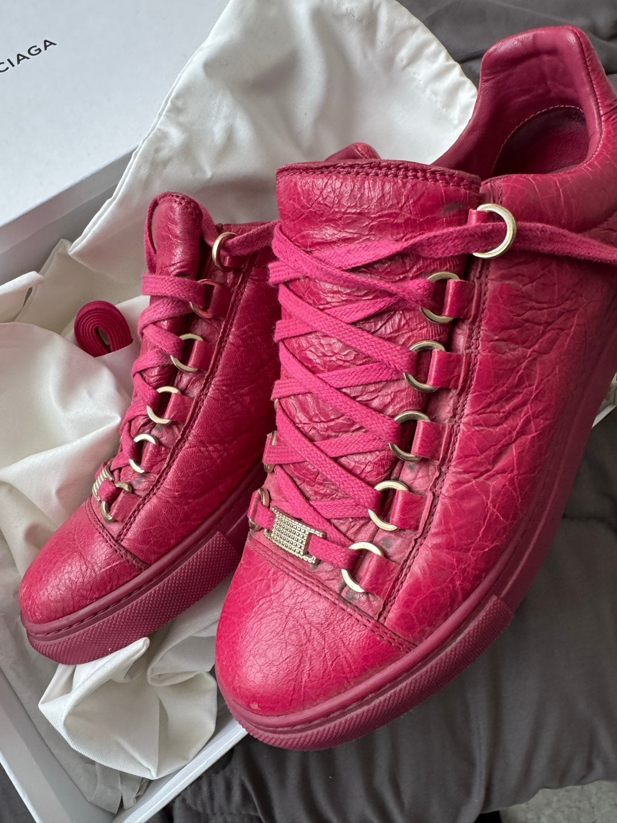 Balenciaga Arena Sneakers Maat 36, Kleding | Dames, Schoenen, Ophalen of Verzenden, Zo goed als nieuw, Roze, Sneakers of Gympen