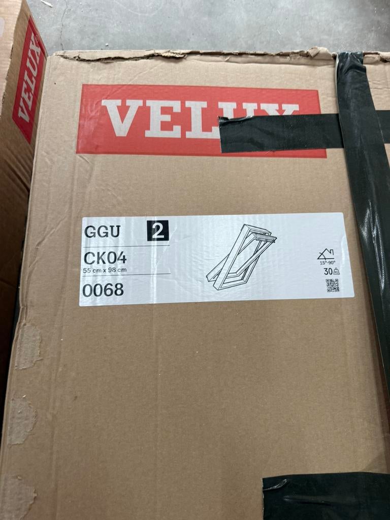 2 st. Velux GGU CK04, Ophalen, Nieuw, Minder dan 80 cm, Dakraam