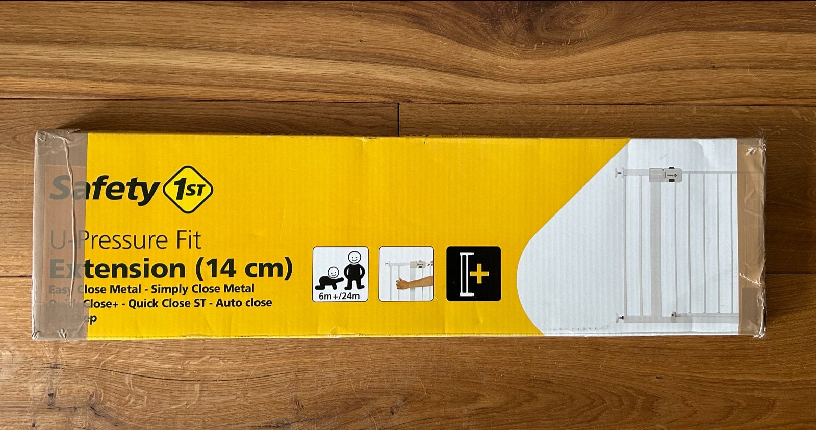 Safety first 1st U-Pressure Fit Verlengstuk traphekje 14 cm, Verzenden, Zo goed als nieuw, Klemhekje, Metaal of IJzer