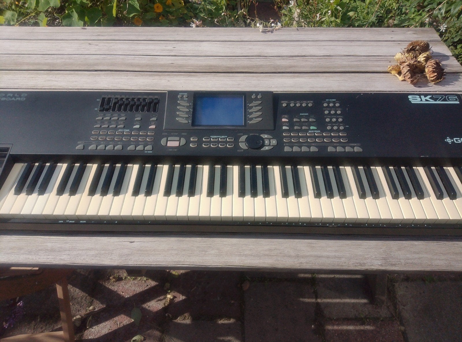 GEM SK76 world keyboard workstation, synthesizer, keyboard, Ophalen, Gebruikt