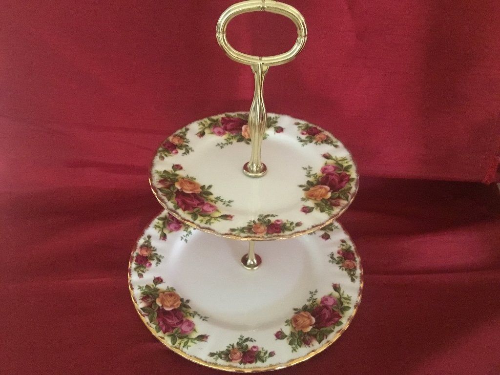 Royal Albert OLD COUNTRY ROSE ETAGERE, Ophalen of Verzenden