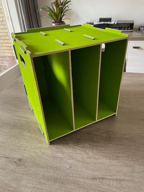 WERKHAUS Mediabox voor ca. 80 LP's - 6 beschikbaar, Ophalen, Zo goed als nieuw, Hout, Cd's