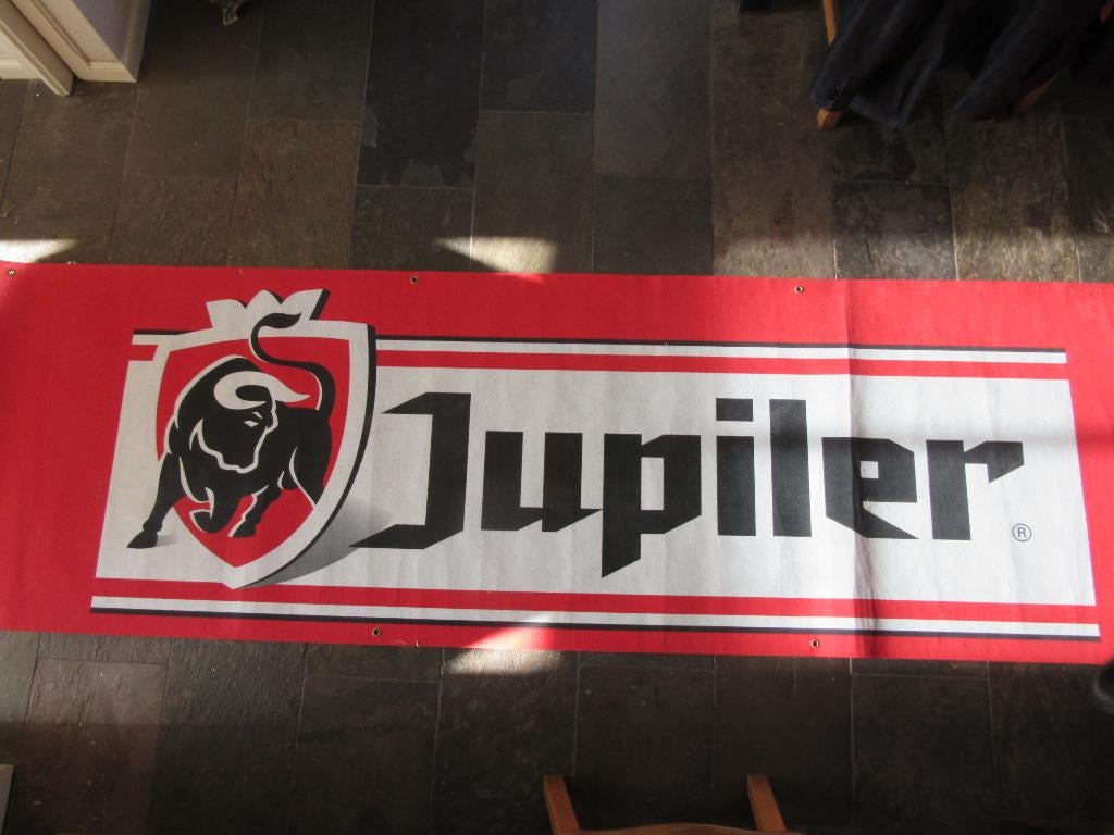 Jupiler spandoek NIEUW, Ophalen of Verzenden, Nieuw, Reclamebord, Plaat of Schild, Jupiler