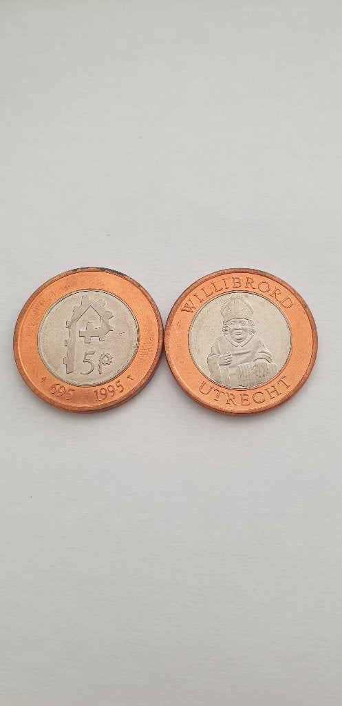 2903 willibrord 695-1995 penning utrecht, Verzenden, Vóór koninkrijk, Overige waardes