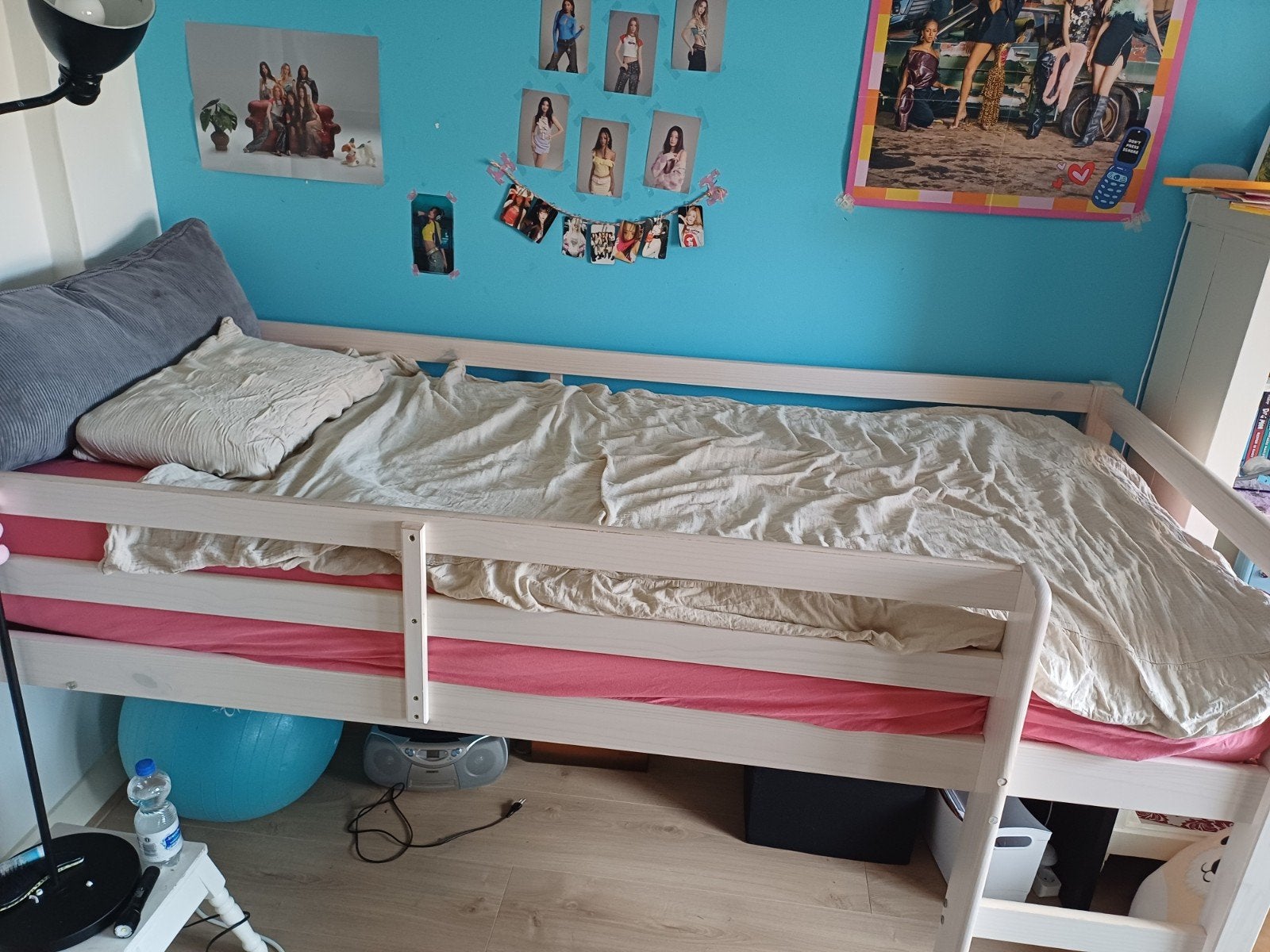 Halfhoogslaper Ties van Leen Bakker, Ophalen, 90 cm, Eenpersoons, Zo goed als nieuw