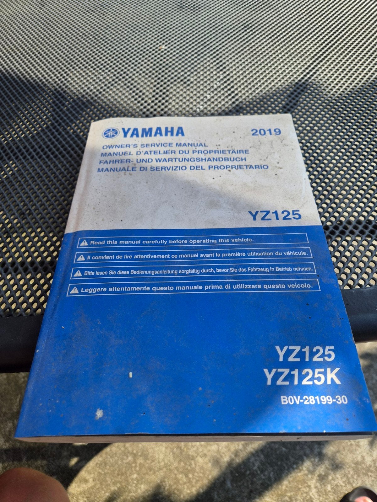 Handboek Yamaha yz125 2019, Motoren, Ophalen of Verzenden