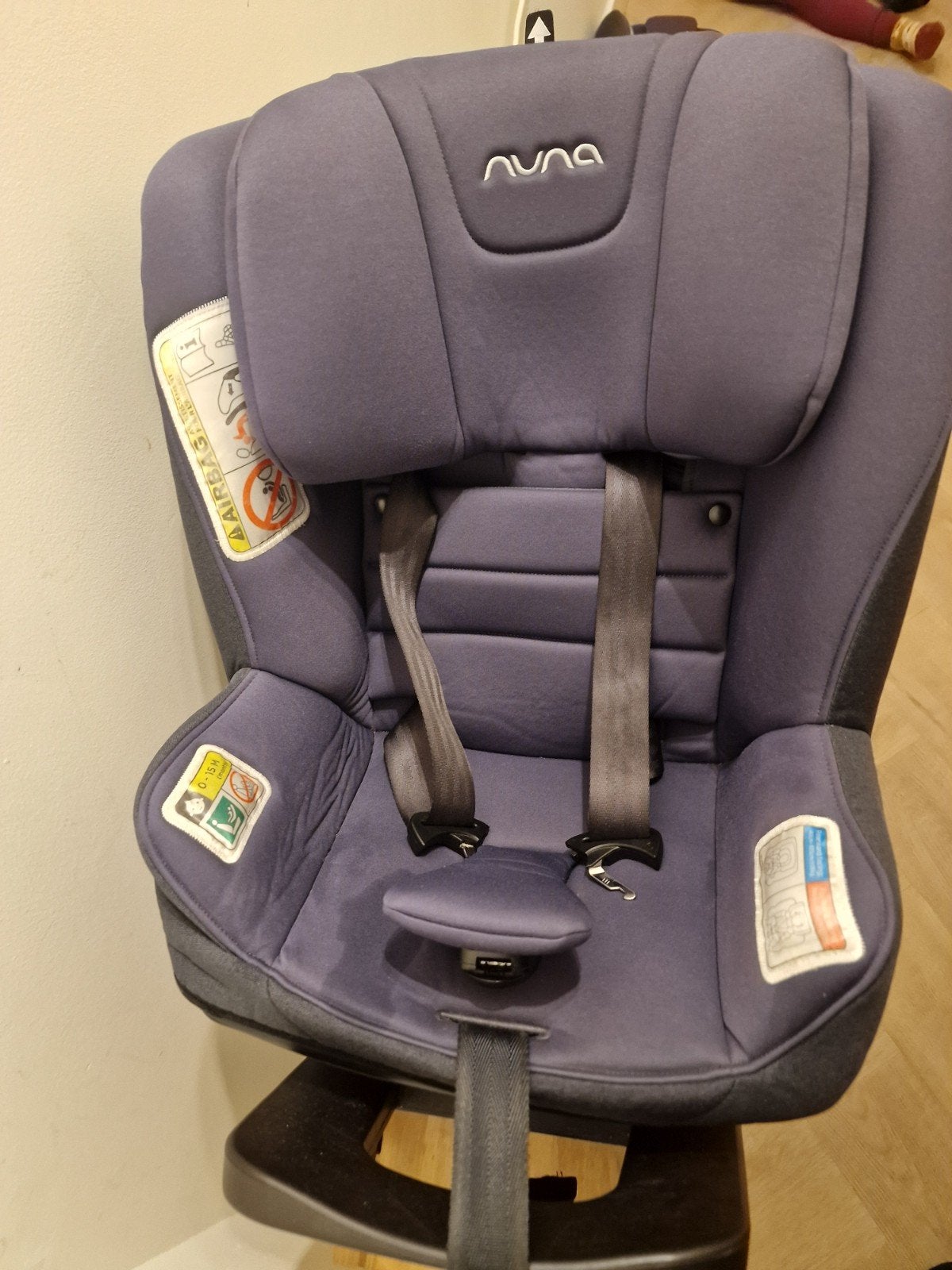 Nuna PRYM autostoel Lake + zomerbekleding + isofix base, Kinderen en Baby's, Autostoeltjes, Verstelbare rugleuning, Gebruikt, 0 t/m 18 kg