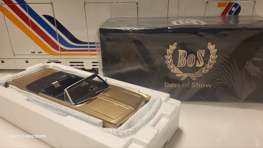 BoS Models Chrysler Newport Convertible Gold Metallic - 1969, Overige merken, Auto, Ophalen of Verzenden, Zo goed als nieuw