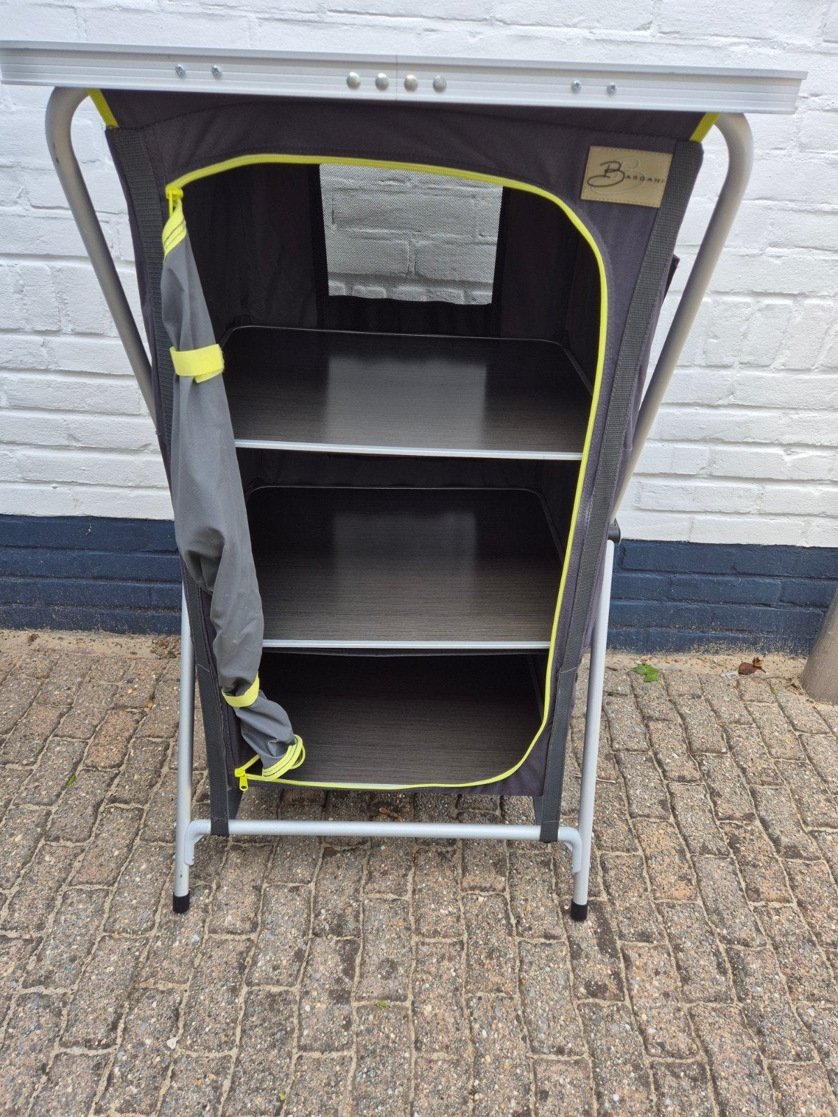 Bardani Campingkast met 3 Legplanken, Caravans en Kamperen, Kampeeraccessoires, Gebruikt, Ophalen