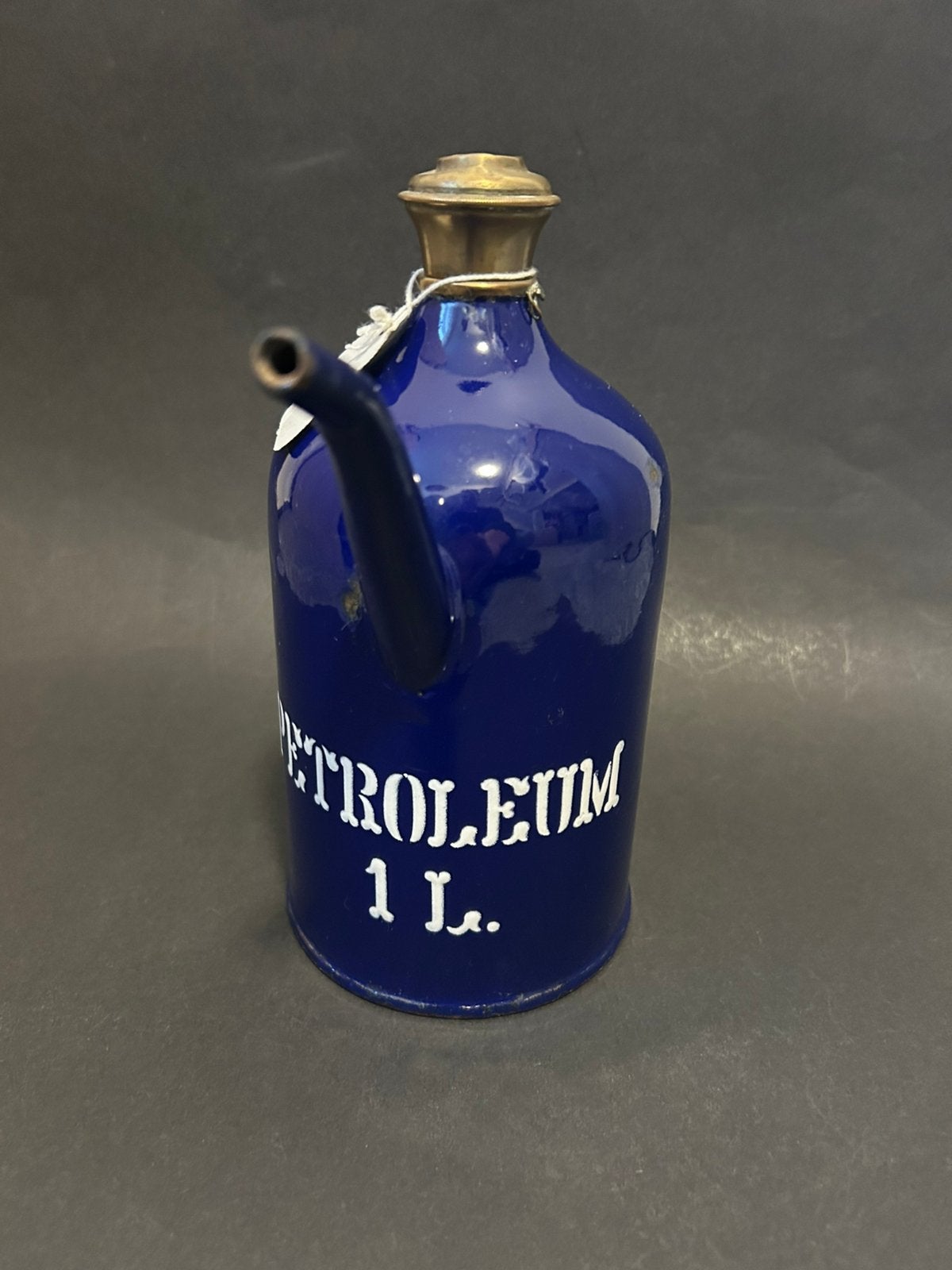 Kobalt Blauw Emaille 1 Liter Petroleumkan BK, Ophalen of Verzenden