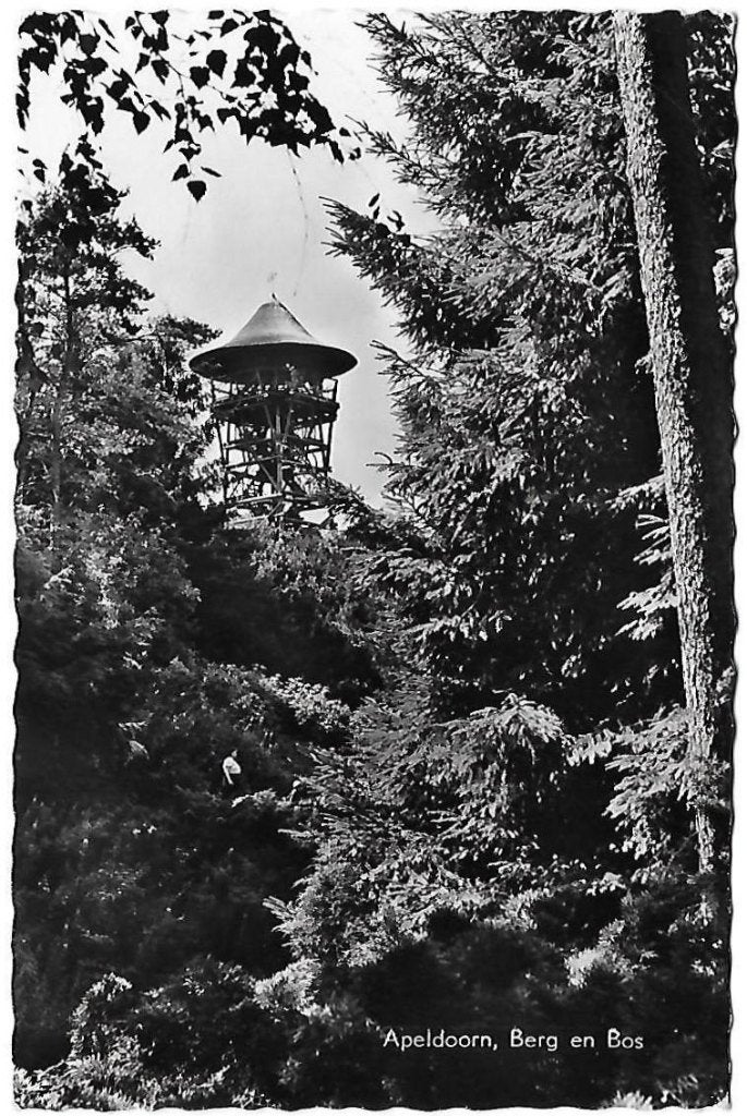 Apeldoorn Berg en Bos Oude Gelopen Ansichtkaart ( B1351), Ophalen of Verzenden, 1960 tot 1980, Gelopen, Gelderland