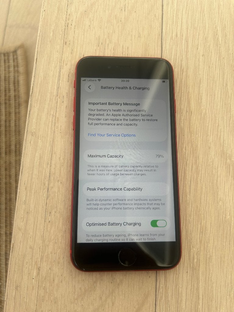 iPhone SE 2020 - Nette Conditie - 79%, Telecommunicatie, Mobiele telefoons | Apple iPhone, Ophalen of Verzenden, Zo goed als nieuw