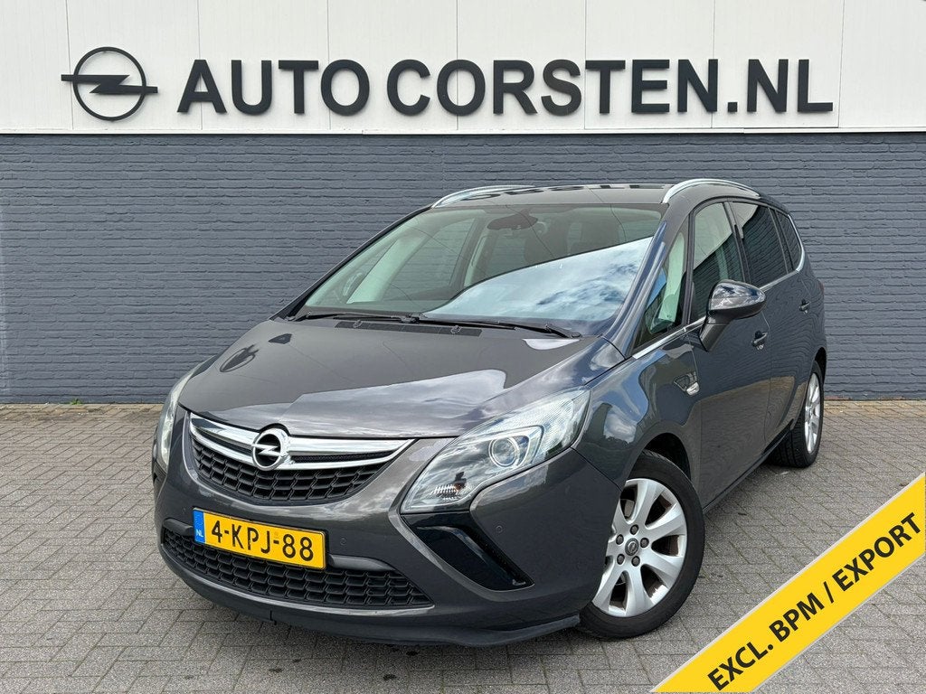 Opel Zafira Tourer 1.4T 120PK 7-Persoons AGR-Comfort Stoelen, Auto's, Opel, Euro 5, Stof, Zwart, 4 cilinders