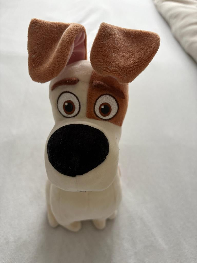 Hond Max uit Huisdiergeheimen knuffel, Kinderen en Baby's, Speelgoed | Knuffels en Pluche, Overige merken, Overige karakters, Zo goed als nieuw