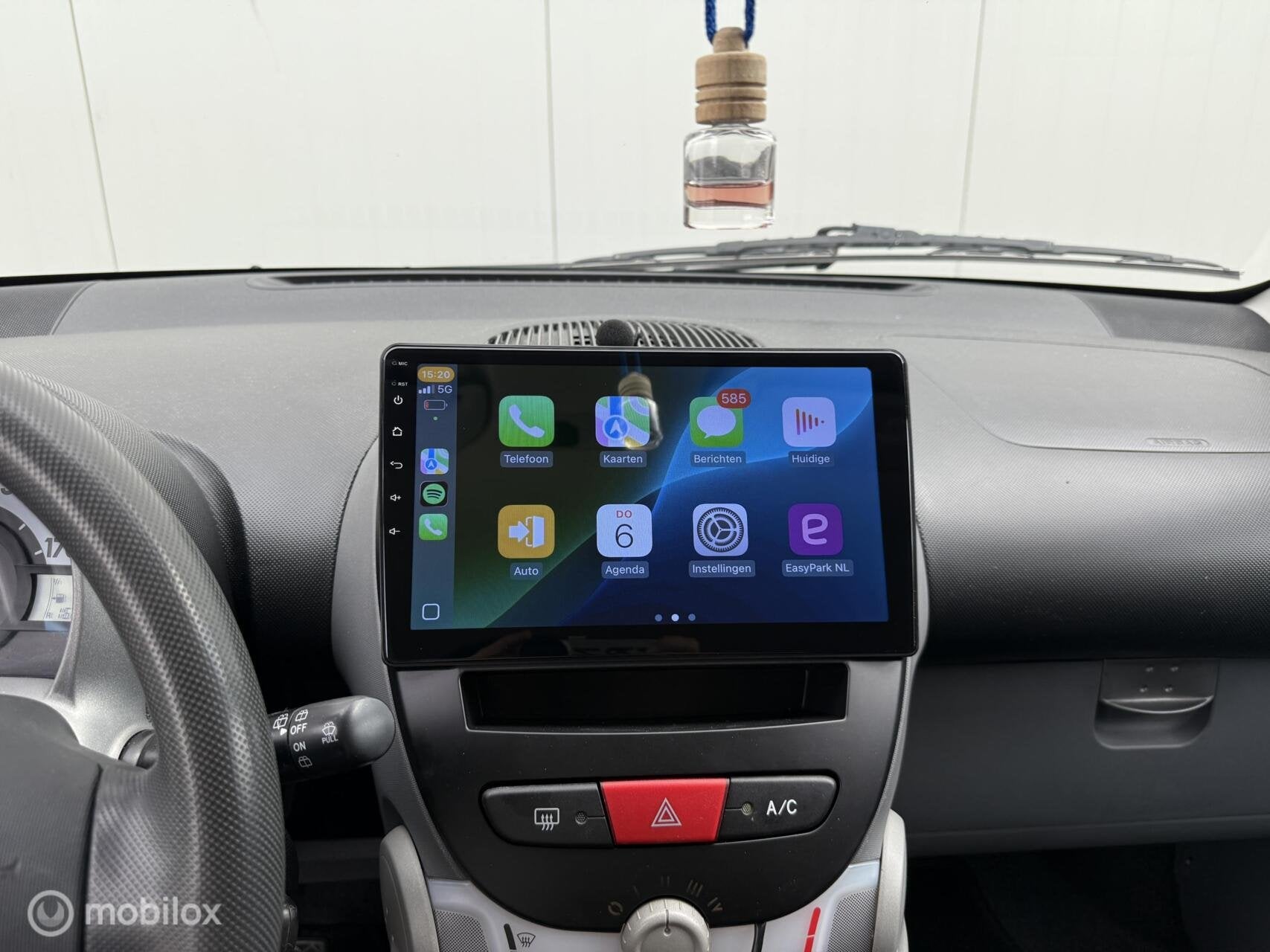 Peugeot 107 1.0-12V XS Airco Elek ramen Sport-editie Carplay, Auto's, Peugeot, Voorwielaandrijving, Elektrische ramen, Gebruikt