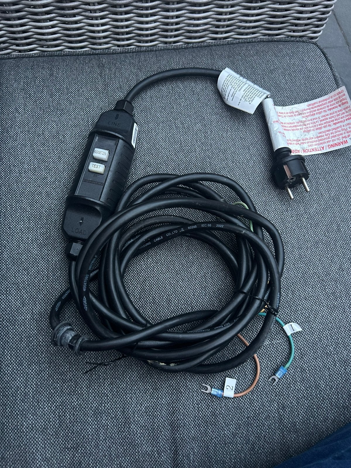 RCD Kabel voor aansluiting Intex Jacuzzi Compleet, Tuin en Terras, Zwembad-toebehoren, Ophalen of Verzenden, Zo goed als nieuw