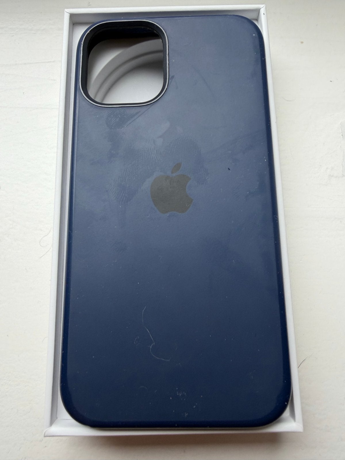 Origineel iPhone 12 mini hoesje Blauw MagSafe + toebehoren, Gebruikt, MagSafe, Blauw, Hoesje of Tasje