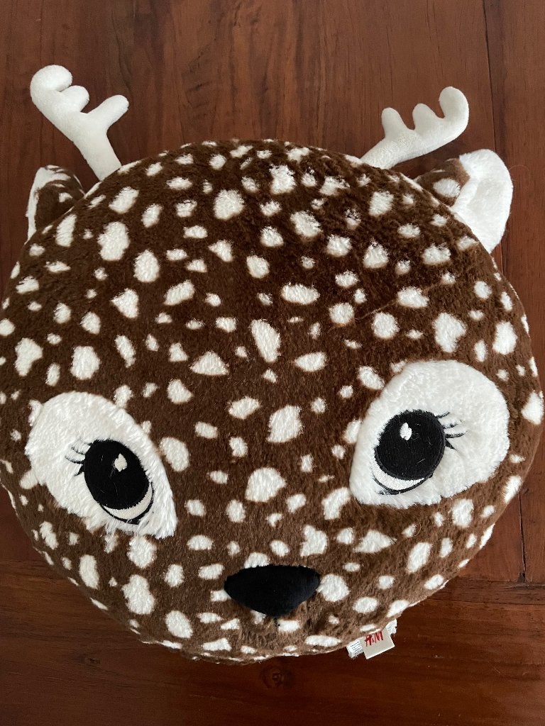 H & M Home kussen rendier nieuw, Overige merken, Bruin, Met print, Rond