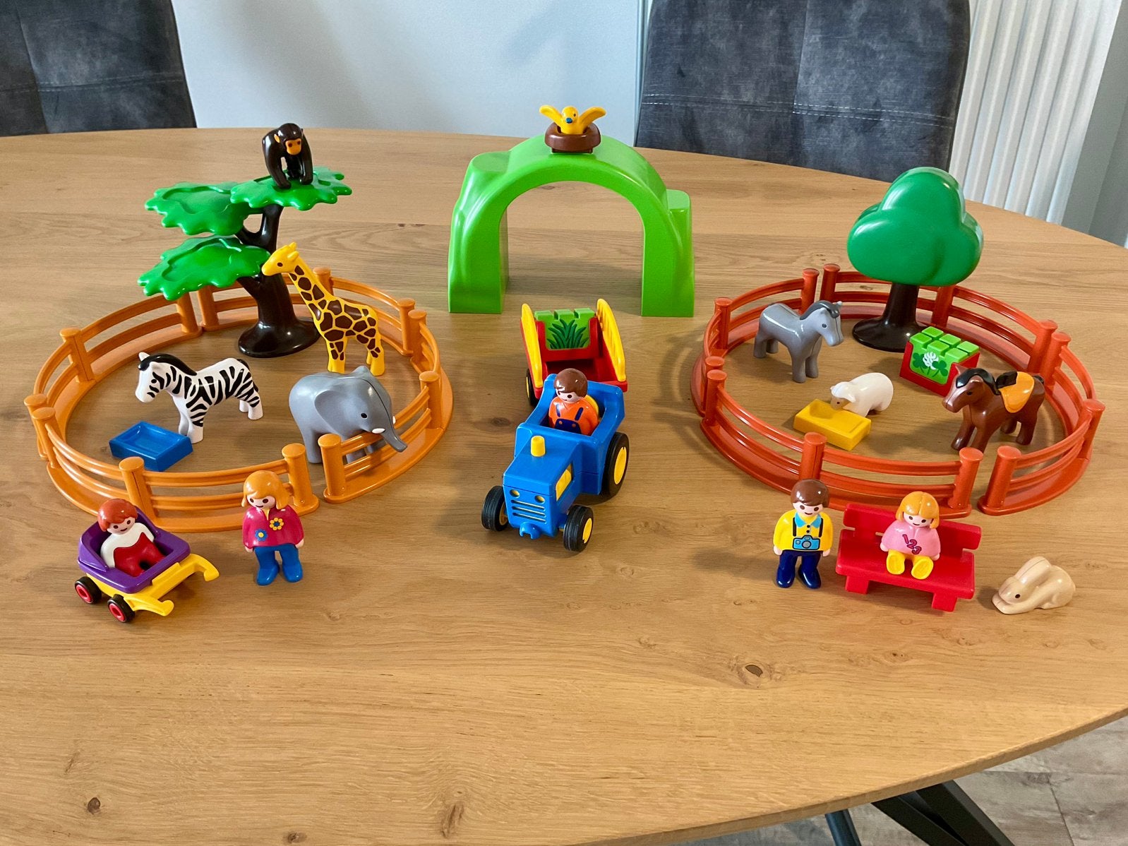 Playmobil 123 : Grote Dierentuin - 6754 - compleet, Ophalen, Gebruikt