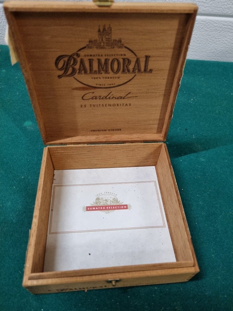sigarenkistje balmoral cardinal, Ophalen of Verzenden, 'T Olde Gre-j, Info@toldegrej.nl, Endepoelstraat 20f Didam