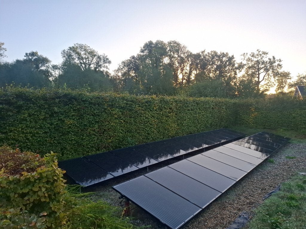 Solaredge zonnepanelen set, Ophalen, Gebruikt, Compleet systeem, 200 wattpiek of meer