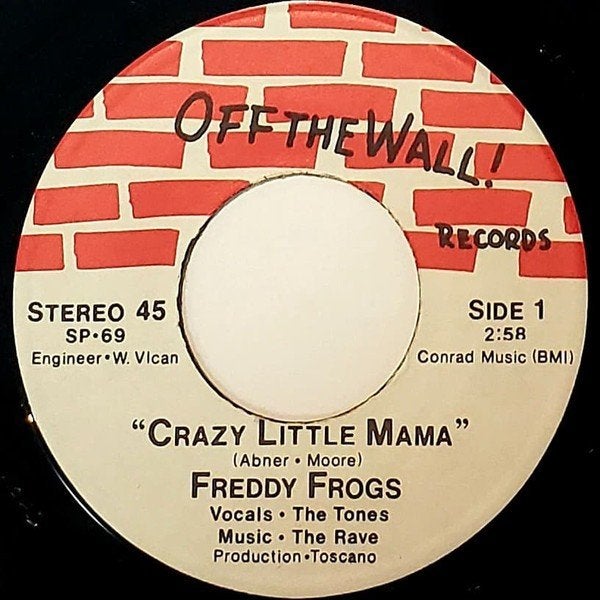 Freddy Frogs - Crazy Little Mama (Single), Gebruikt, Originele persing, 7 inch, Ophalen of Verzenden