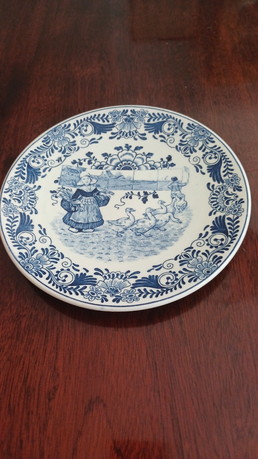 set van 4 wandbordjes fantasie petrus regout, Ophalen of Verzenden