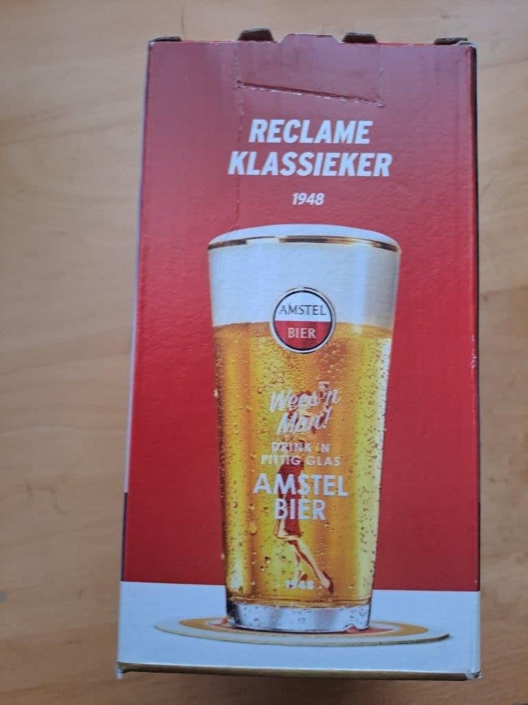 Amstel Bier glas, Ophalen of Verzenden, Nieuw, Glas of Glazen, Amstel