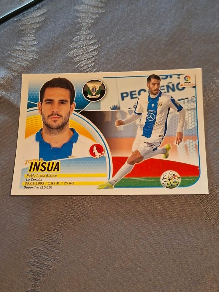 Panini / Sticker : Insua / CD Leganes / 2016-2017, Ophalen of Verzenden, Nieuw, Buitenlandse clubs, Poster, Plaatje of Sticker