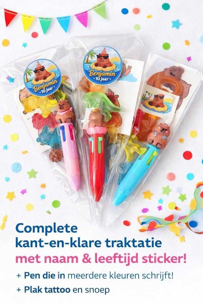 Capybara traktatie!, Hobby en Vrije tijd, Feestartikelen, Nieuw, Ophalen of Verzenden