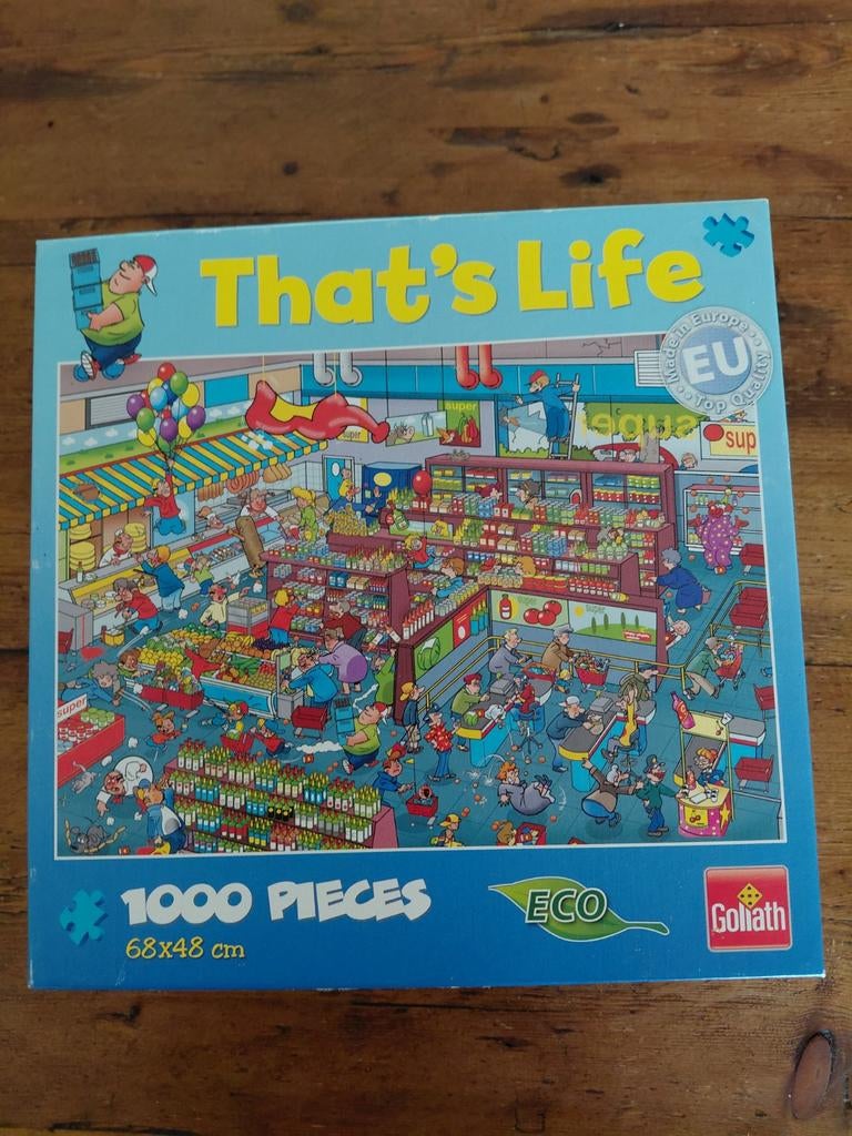 Puzzel Goliath: that's life, Hobby en Vrije tijd, Ophalen of Verzenden, 500 t/m 1500 stukjes, Zo goed als nieuw