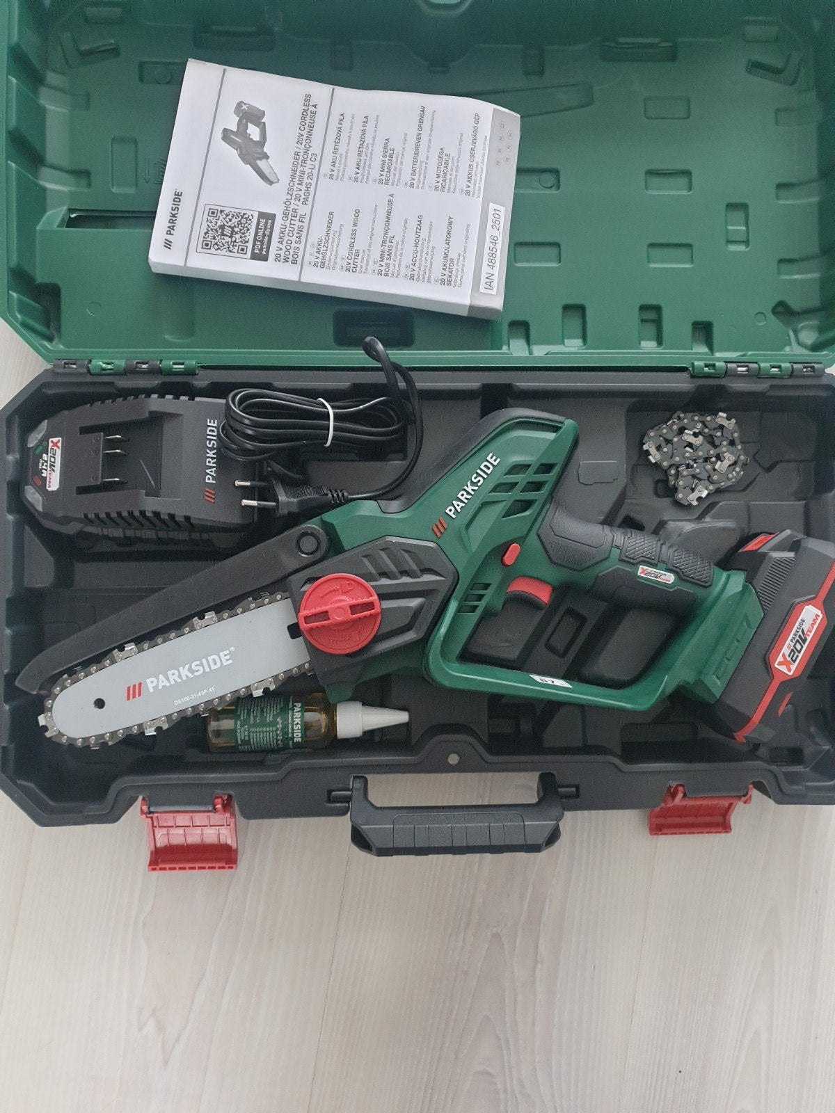 Parkside 20V accu houtzaag, Ophalen, Kettingzaag, Nieuw, Parkside