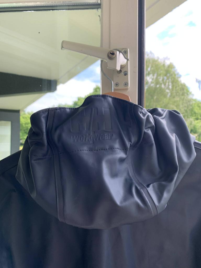 Helly Hansen regenpak – JAS + BROEK – zeer goede staat, Kleding | Heren, Ophalen, Maat 52/54 (L), Helly Hansen, Blauw