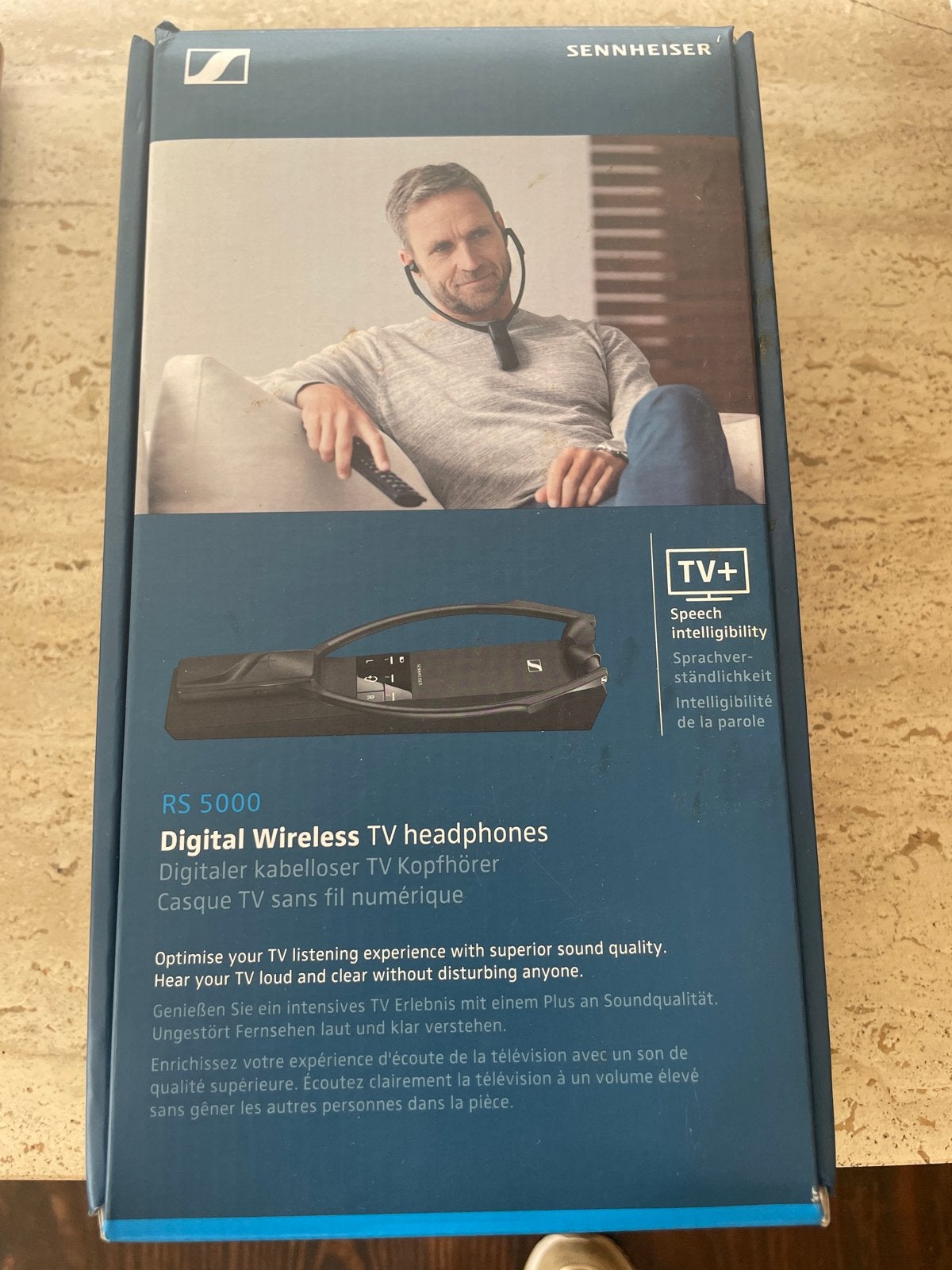 Sennheiser RS 5000 Digitale Draadloze TV Hoofdtelefoon, Sennheiser, Ophalen of Verzenden, Zo goed als nieuw, Over-ear