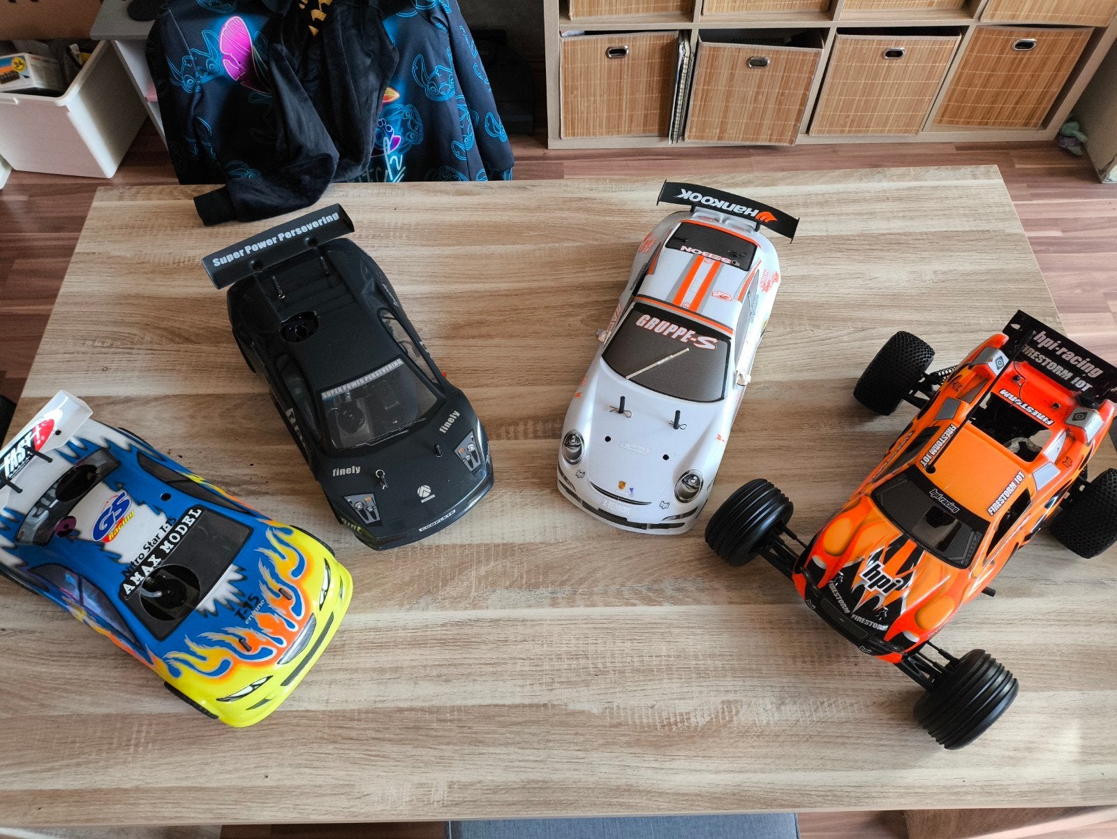 Nitro RC Verzameling: Porsche, Lamborghini, HPI Firestorm, Ophalen of Verzenden, 1:32 tot 1:50, Auto, Overige merken