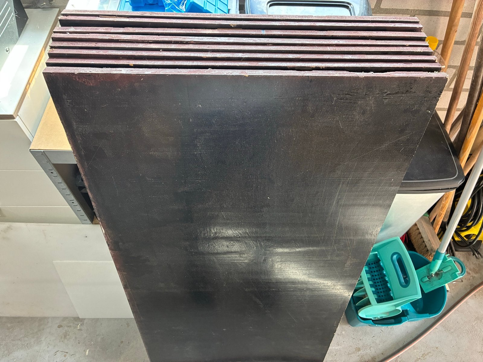 8 gebruikte betonplex platen, glad aan beide zijden, Ophalen, Gebruikt, Minder dan 25 mm, Overige typen