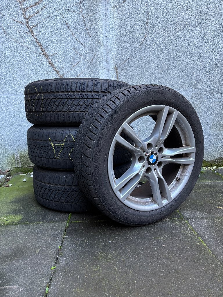 BMW F34 Styling 400M velgen + winterbanden 225/50 R18, Ophalen, 18 inch, Gebruikt, Banden en Velgen