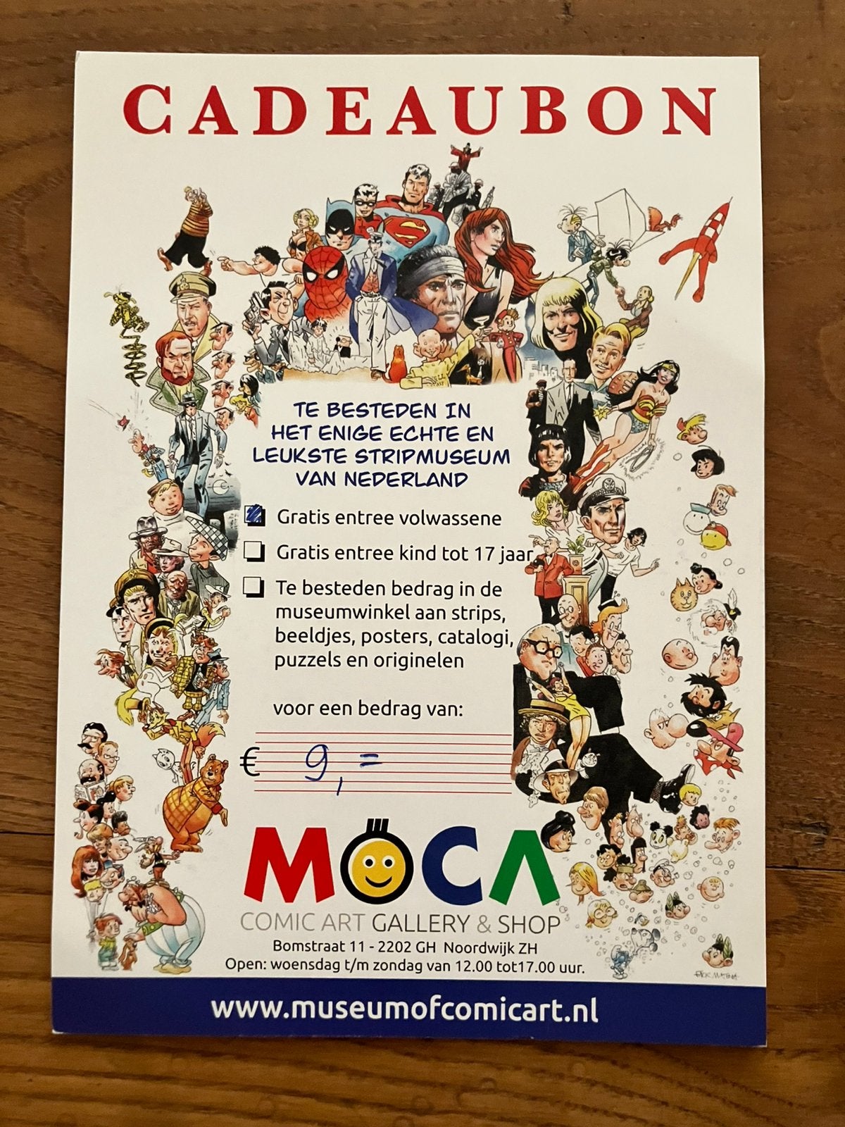 Museum of Comic Art Noordwijk, Jan van Haasteren, 2 tickets, Twee personen, Ticket of Toegangskaart
