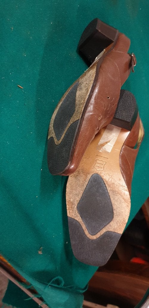 dames schoenen bruin leer open,, Kleding | Dames, Ophalen of Verzenden, 'T Olde Gre-j, Info@toldegrej.nl, Endepoelstraat 20f Didam