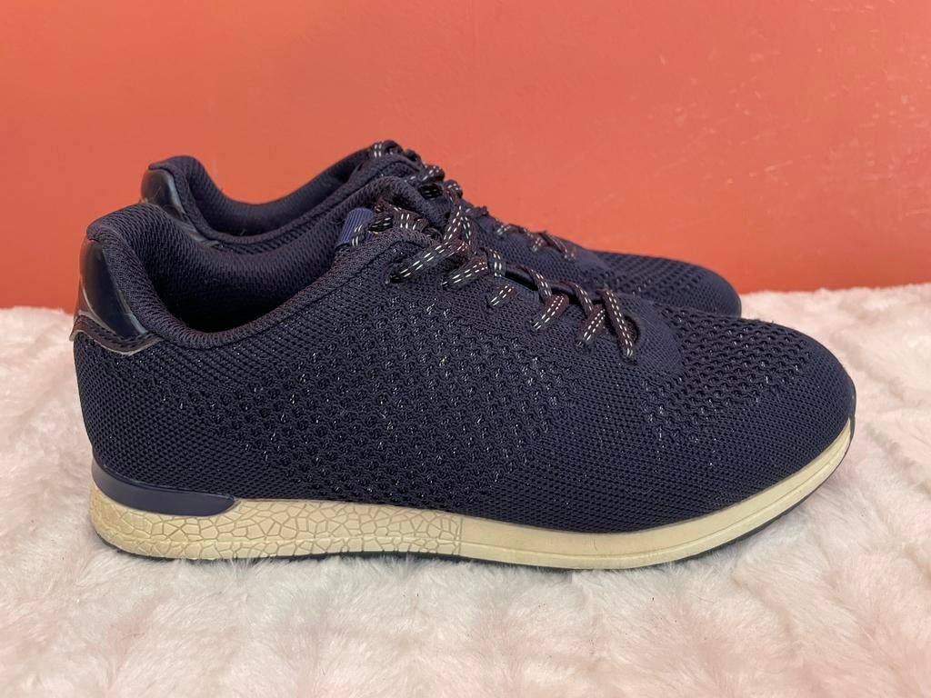 Hush Puppies blauwe sneakers maat 37, Kleding | Dames, Schoenen, Verzenden, Blauw, Sneakers of Gympen, Zo goed als nieuw